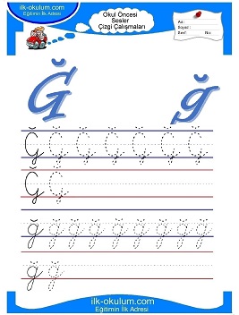 Çocuklar İçin Sesler Çizgi Çalışmaları Çalışma Sayfaları 